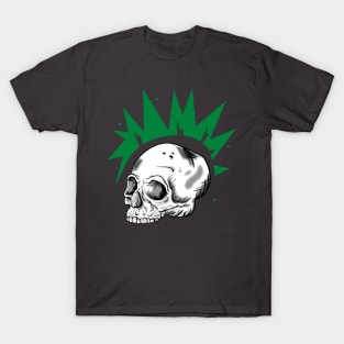 Rebel Head in Green T-Shirt